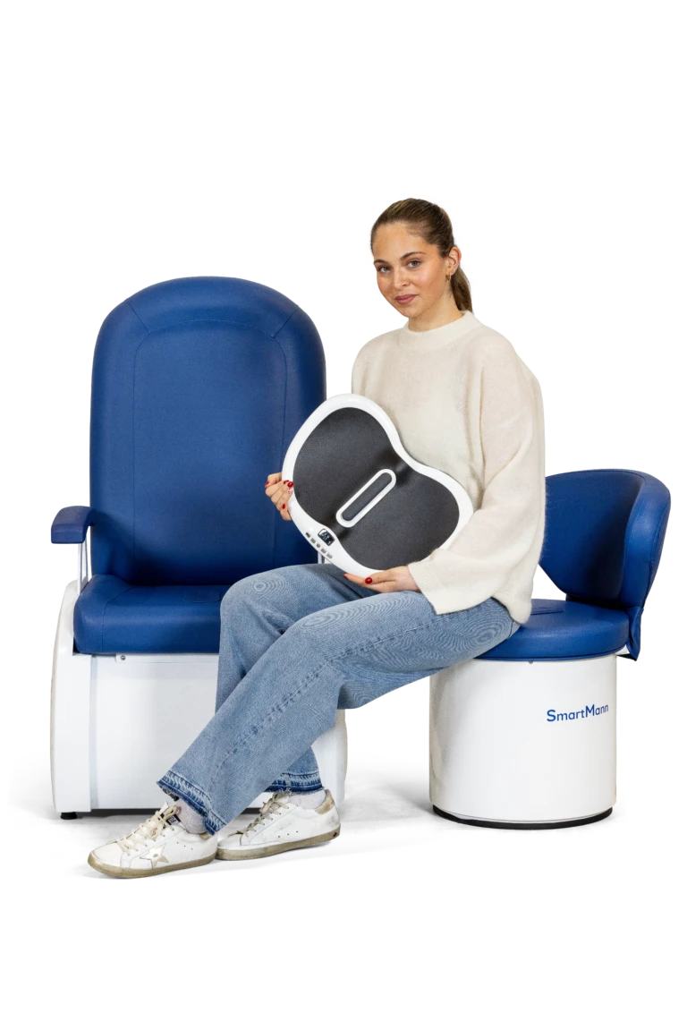 Anwenderin mit HnJ-1000 und HnJ-350K